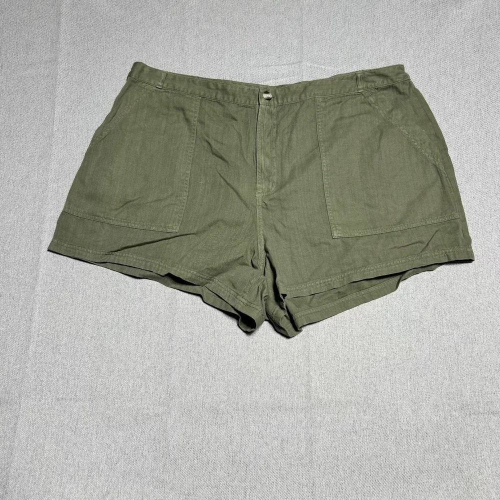 Universal Thread‎ Womens Utility Patch Pocket Shorts 20 Green Good High Rise